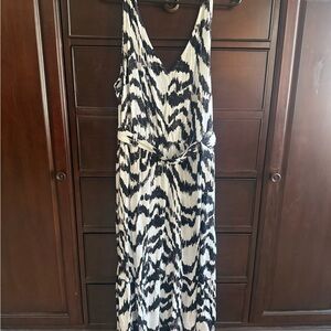 Nine West Zebra Print Maxi Dress